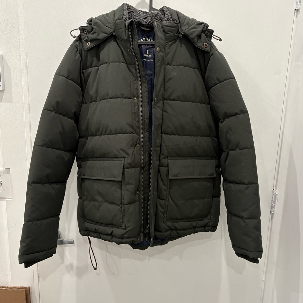 Fat face. Green winter jacket size L